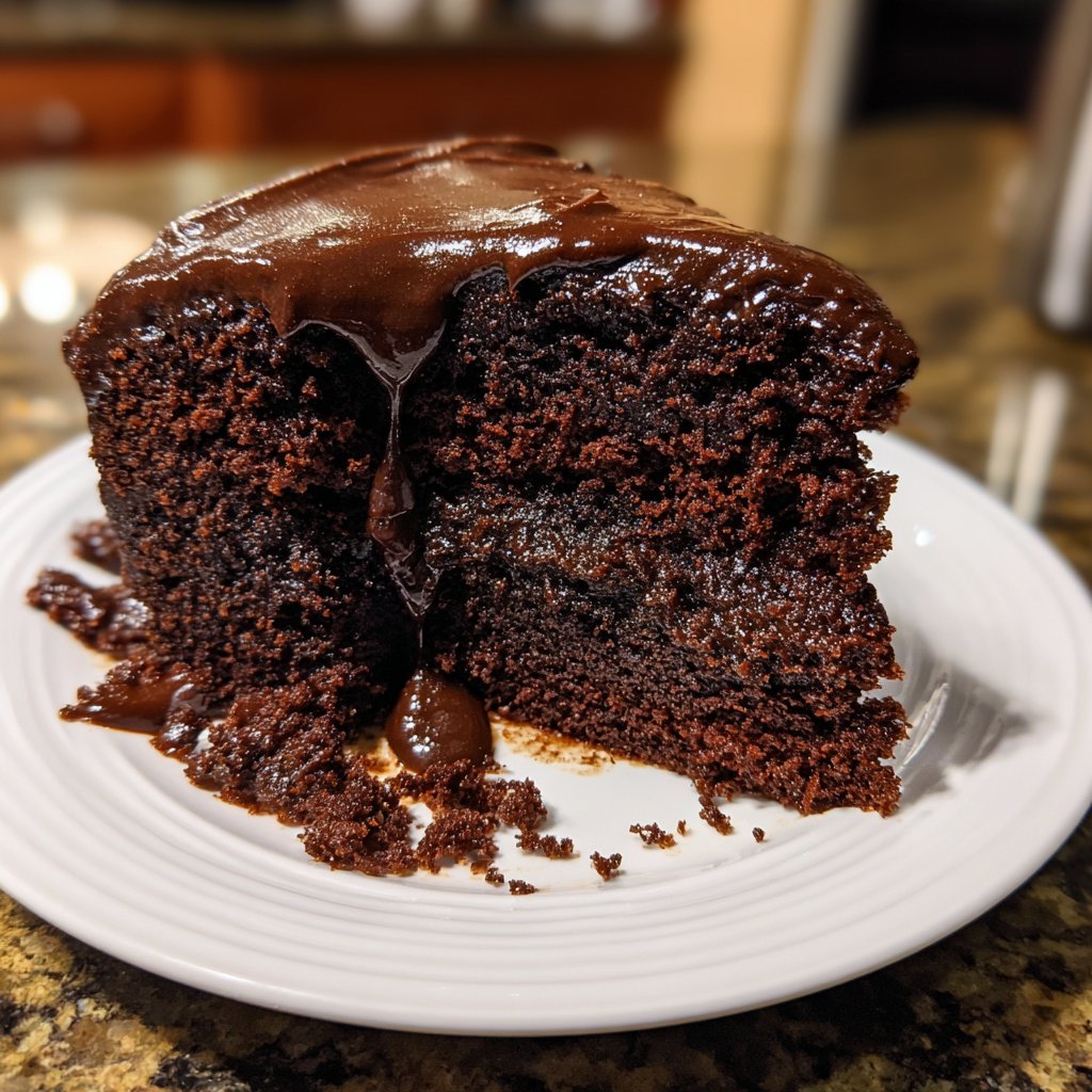 Chocolate Cake With Moist Cocoa Crumb