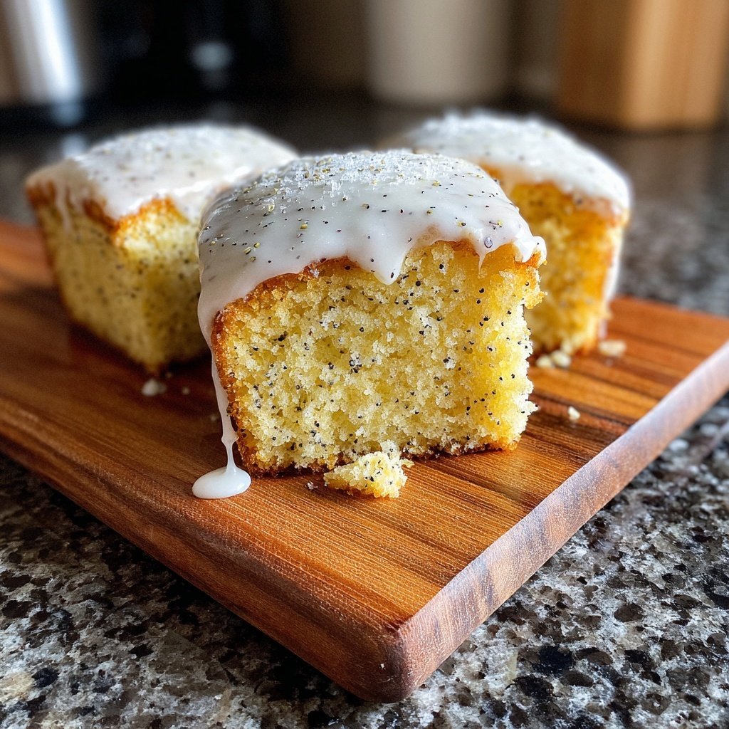 Vanilla Bean Snack Cake Squares
