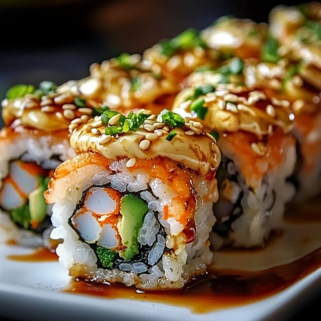 Spicy Shrimp Sushi Stacks
