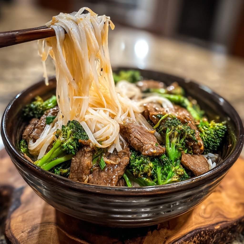 Beef And Broccoli Rice Noodles