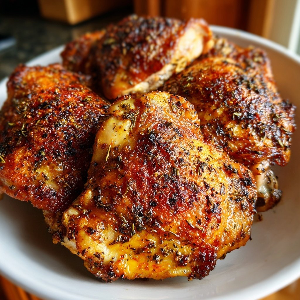 Oven Roasted Chicken Thighs