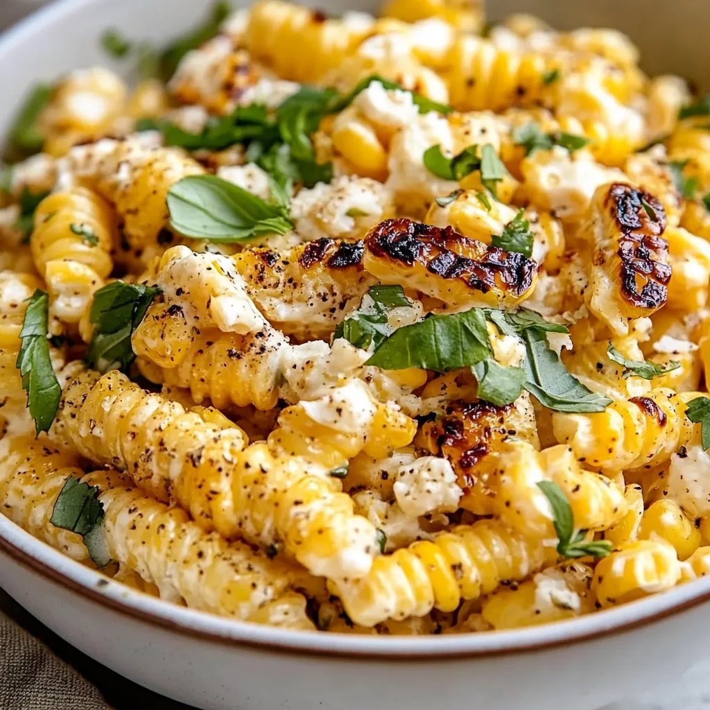 Healthy Street Corn Pasta Salad