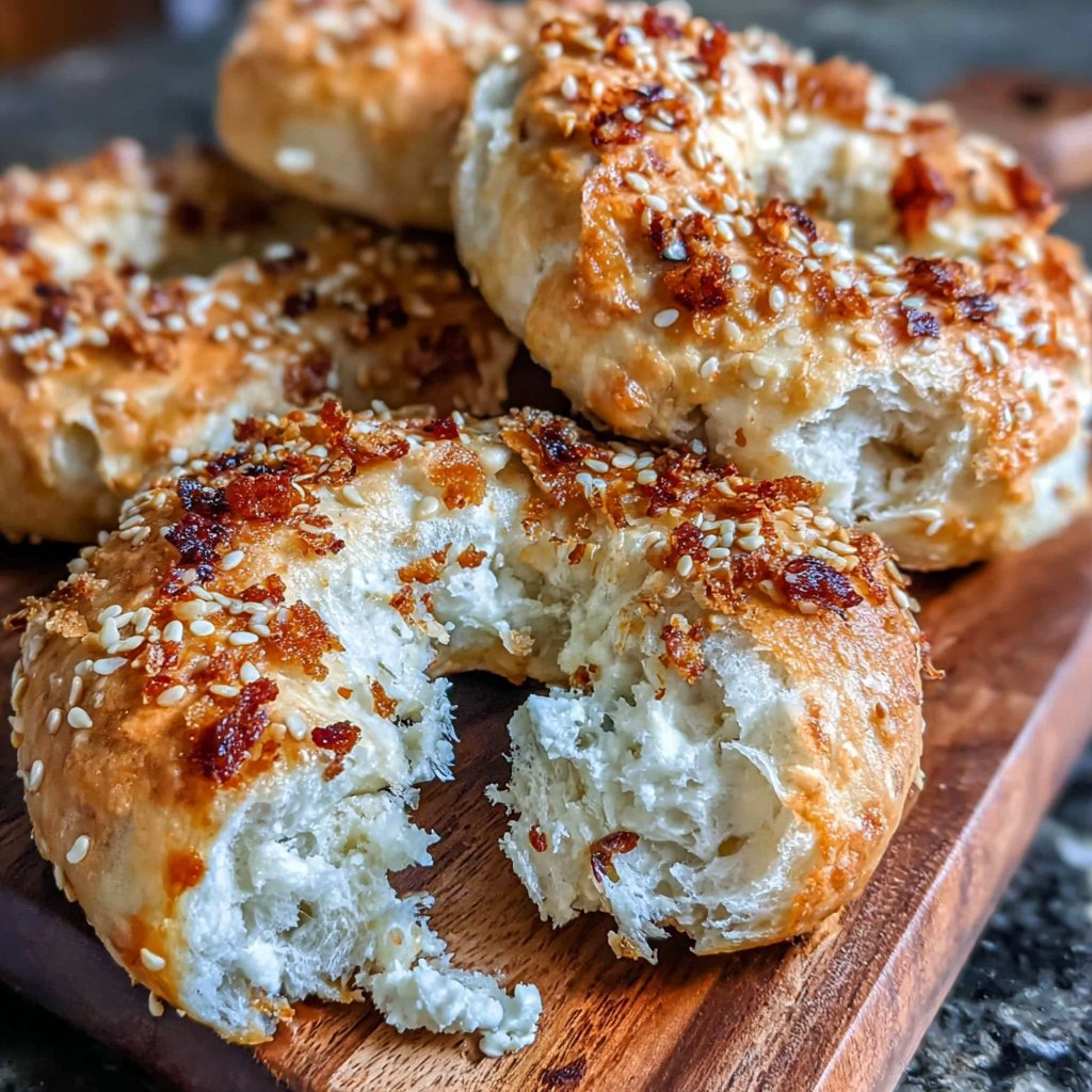 Greek Yogurt Protein Bagels Baked
