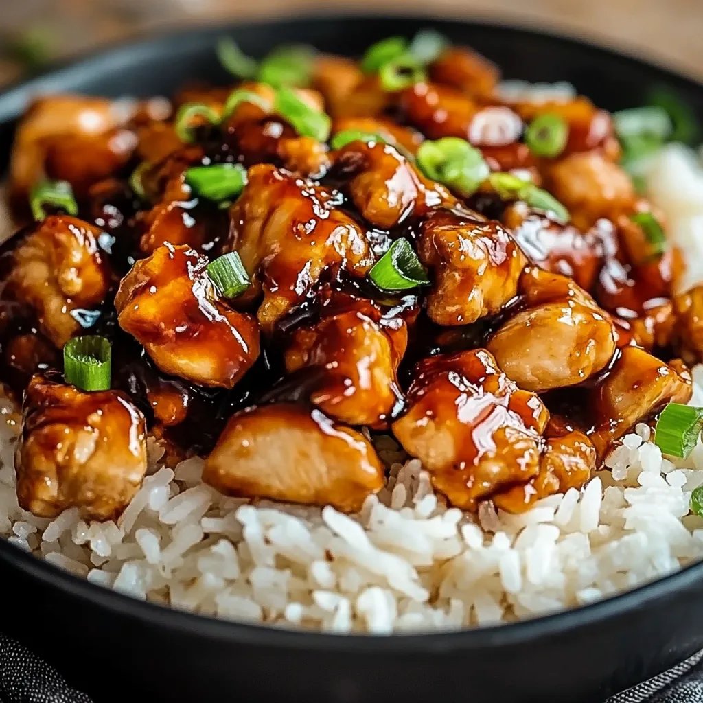 Quick & Healthy Honey BBQ Chicken Rice