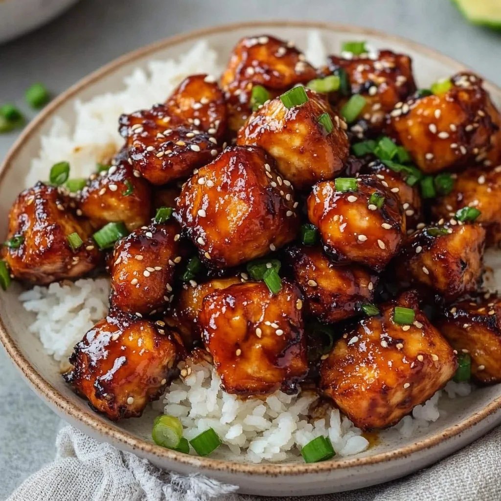 Crispy Honey Garlic Salmon Bites
