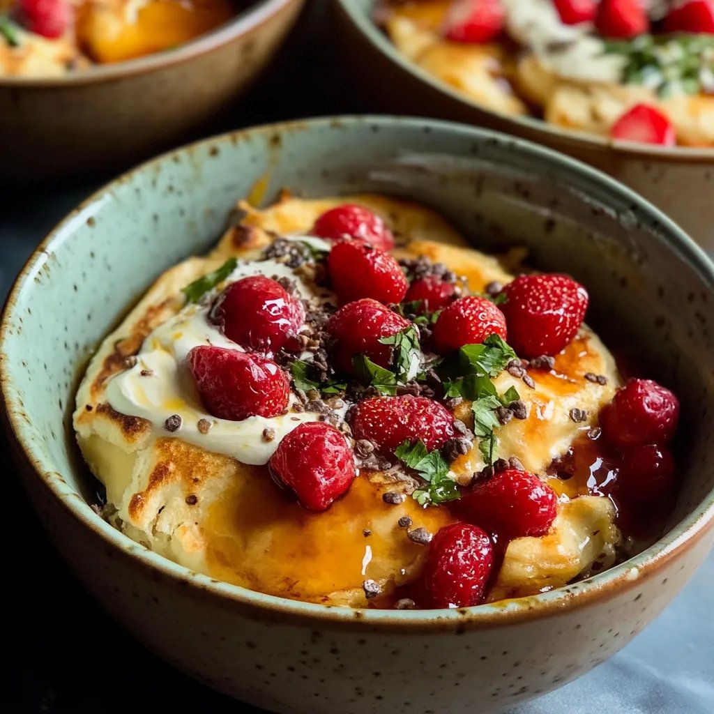 Baked Protein Pancake Bowls