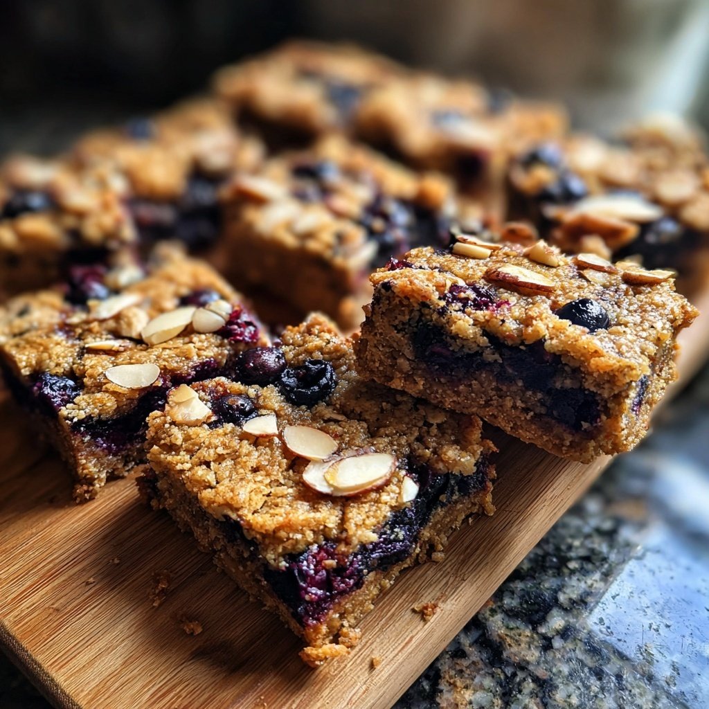 Blueberry Almond Breakfast Bars
