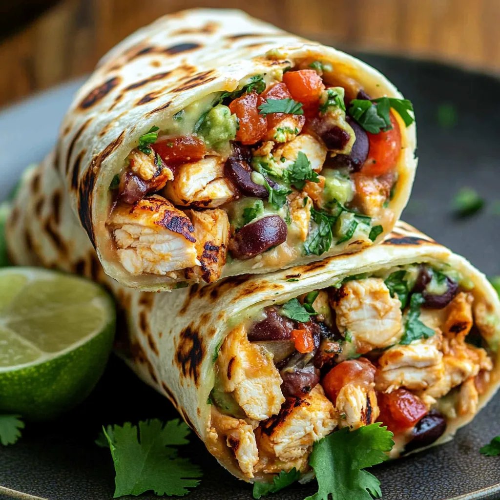 Chipotle Ranch Grilled Chicken Burrito Recipe