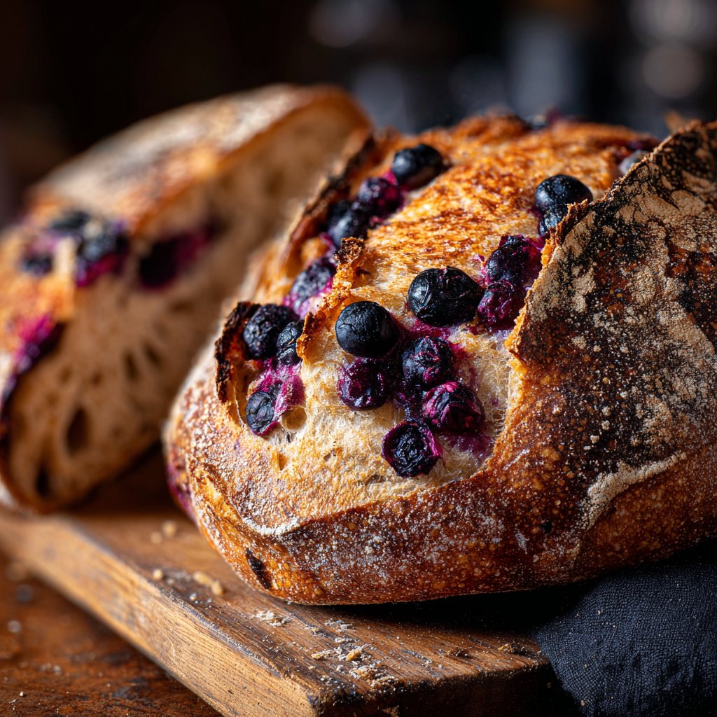 Lemon Blueberry Sourdough Bread Bakery Style