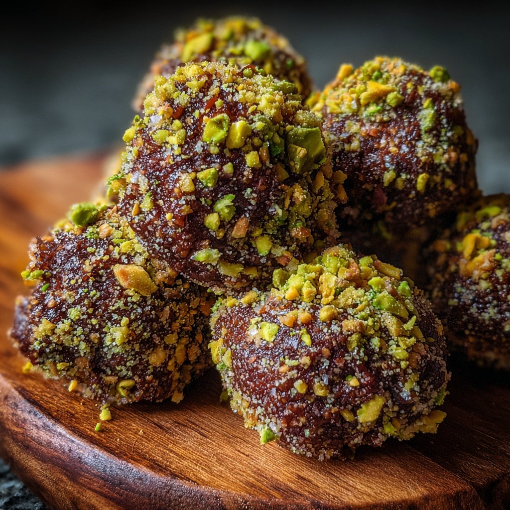 Chocolate Pistachio Coconut Bites